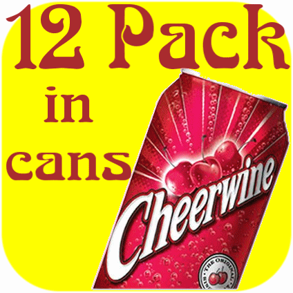 12 pack of CHEERWINE Cans cherry cola pop soft soda-9095