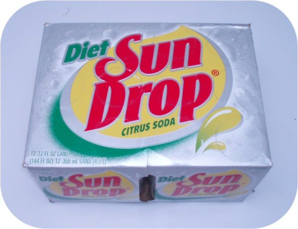 12 pack of DIET SUN DROP Cans cola pop drink SUNDROP Soda-0