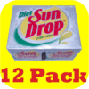 12 pack of DIET SUN DROP Cans cola pop drink SUNDROP Soda-8889