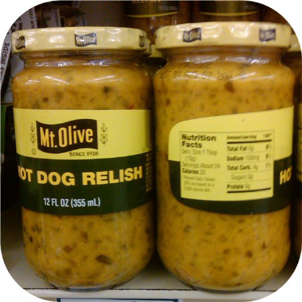 Mount Olive Hot Dog Mustard Pickle Relish 12oz Weiner Bun MT-18833