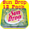 12 pack of SUN DROP Cans citrus cola pop drink SUNDROP Soda-9106