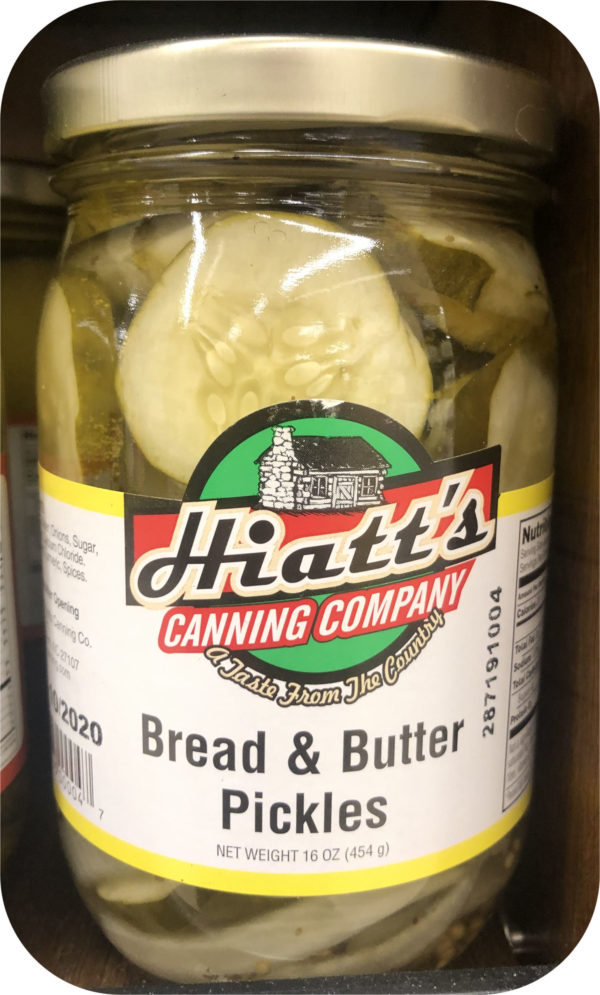 Mrs Hiatts Canning Bread and Butter Pickles 16 oz Snack