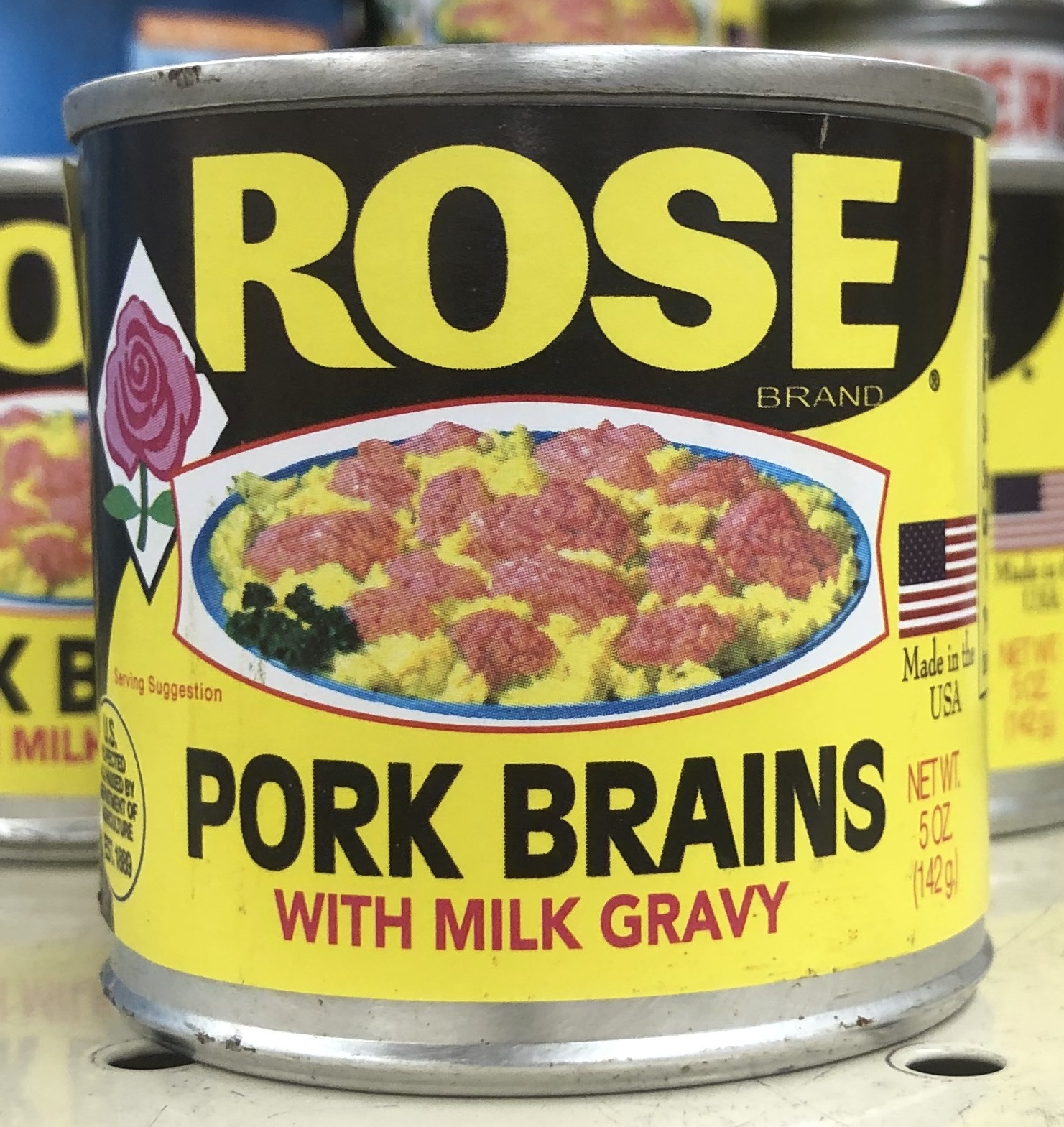 Canned Brains in a Can Rose Pork Brains with Recipes Kitchen, Dining